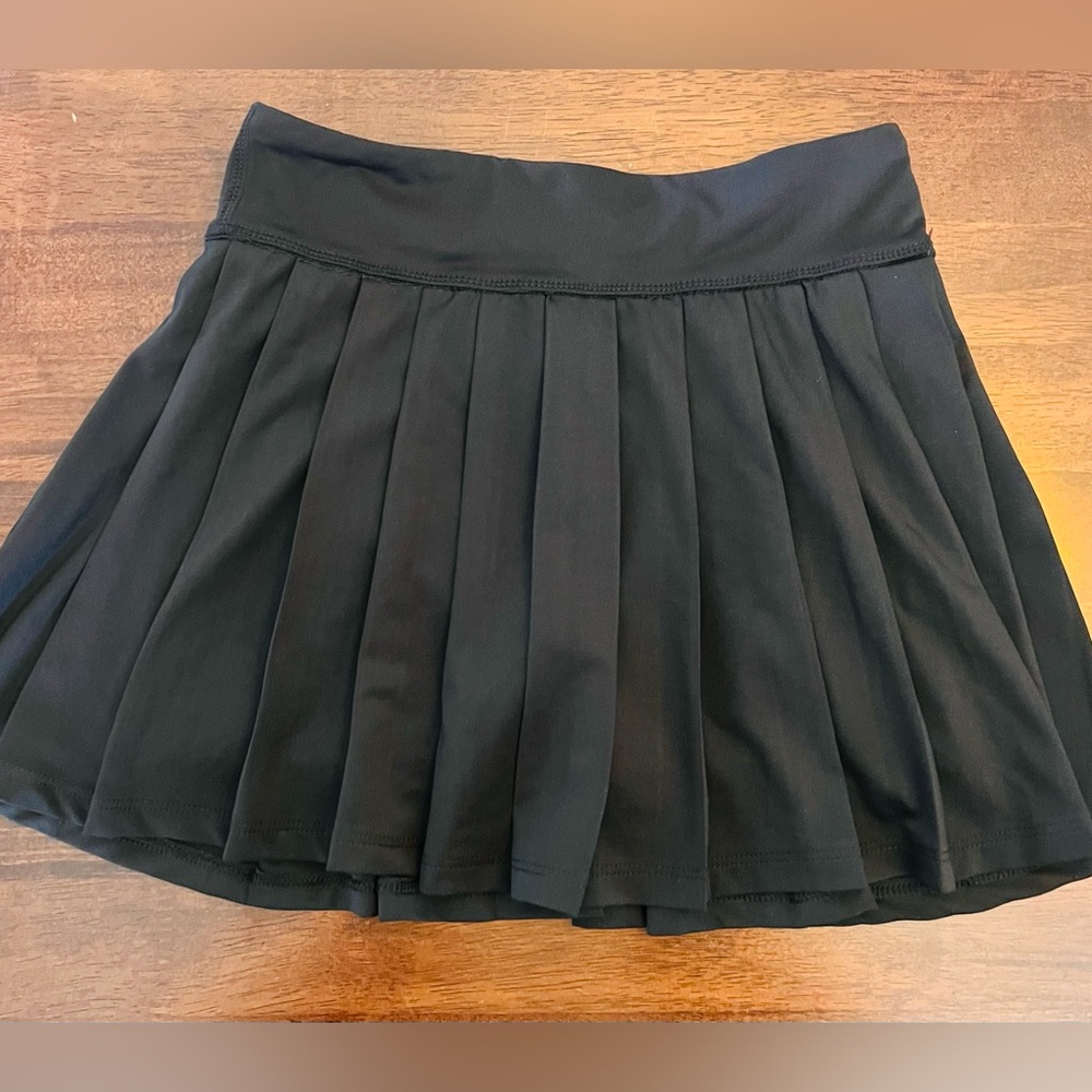 90 Degree By Reflex Black Athletic Mini Skater Skirt